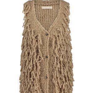 ISLA IBIZA BONITA LONG FRINGED GILET WAISTCOAT - BNWT - XXL - CAMEL